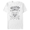 thumbnail image 1 of Mens Stranger Things Hellfire Lives T Shirt, 1 of 5