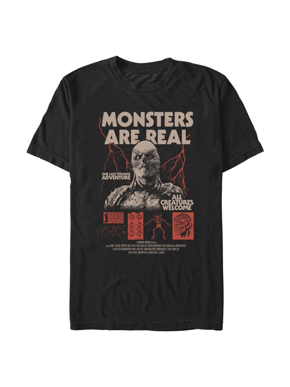 Mens Stranger Things Monsters Are Real Vecna T Shirt