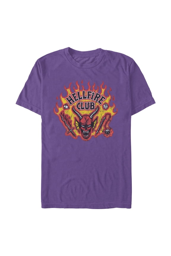 Netflix Men's Stranger Things Retro Hellfire Club Logo T Shirt