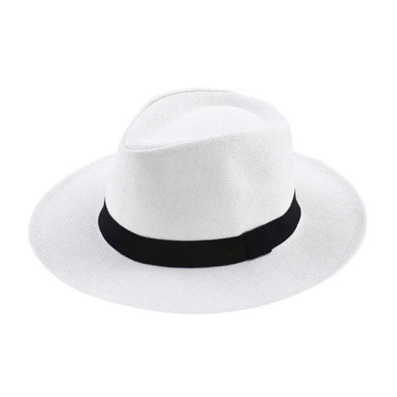 Mens Straw Fedora Hat Fedora Hats for Men Trilby Hat Sun Hat Panama Hat Outdoor Hat