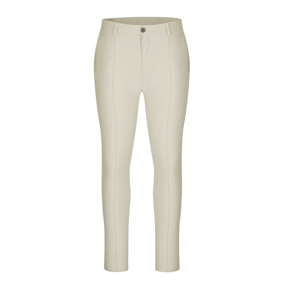 Mens Stretch Dress Pants, Classic Flat Front Pants Casual Lightweight Golf Work Suit Pants Men's Mature Outdoor Straight Leg Sports Pants With High Elasticity
