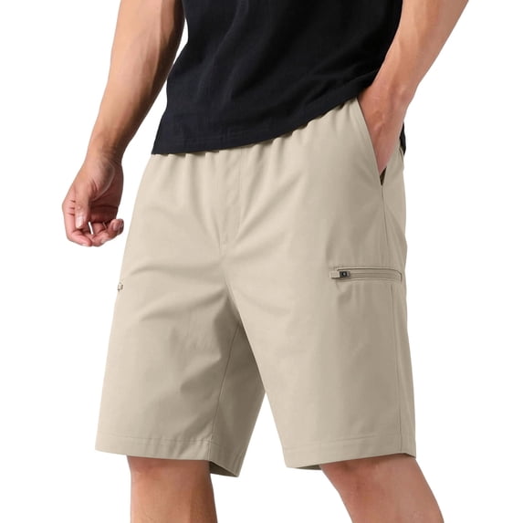 Mens Stretch Golf Shorts Lightweight Shorts for Hiking Work Summer Casual Breathable Shorts with 6 Pockets M