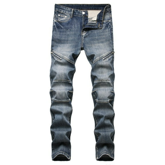 Mens Stretch Jeans Men's and Big Men's Relaxed Fit Jeans Men Jeans Stretch Flared Denim Pants Relaxed Fit Pants