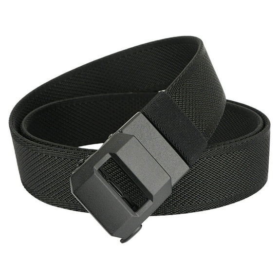 Mens Stretch Nylon Belt for Business Casual Automatic No Buckle Adjustable Comfortable Lightweight Durable Waistband