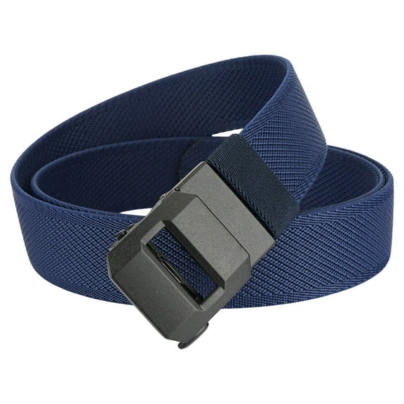 Mens Stretch Nylon Belt for Business Casual Automatic No Buckle Adjustable Comfortable Lightweight Durable Waistband