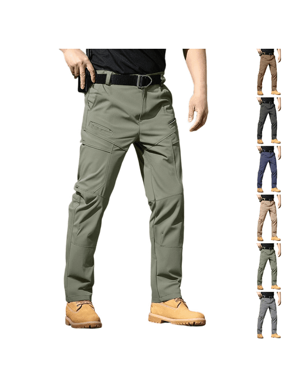 Mens Stretch Ripstop Work Pants Water Resistant Flex Cargo Pants Lightweight Operator Cargos Cargos