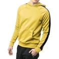thumbnail image 1 of Mens Stripe Track Pullover Hoodie Skinny Fit Elastic Athletic Training Tops, 1 of 5