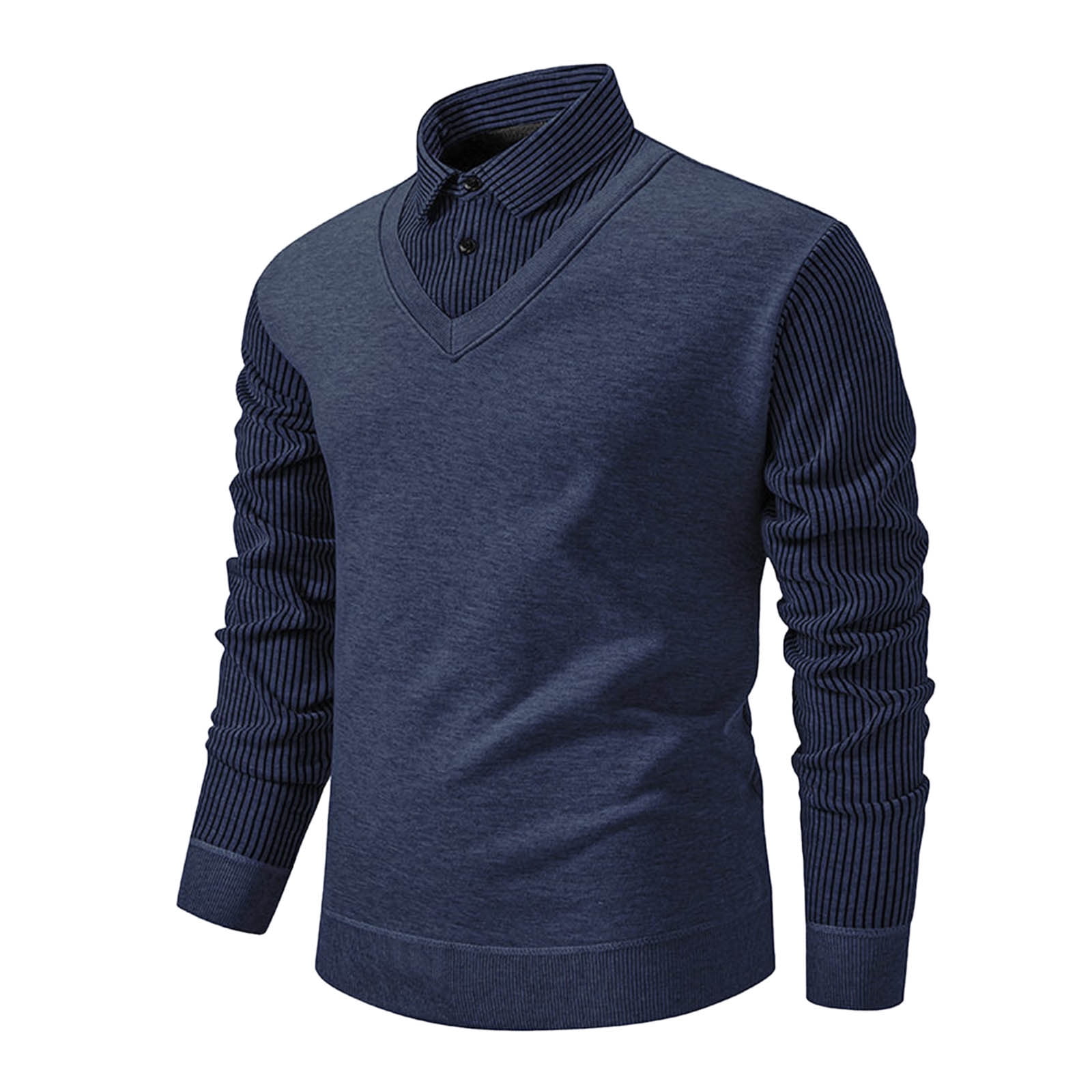 Men's Striped 2-Piece Shirt - Plain -shirts for ecommerce