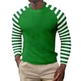 thumbnail image 1 of Mens Striped Long Sleeve Crew Neck T Shirt Casual Basic Top Tee Shirt Clothes, 1 of 4