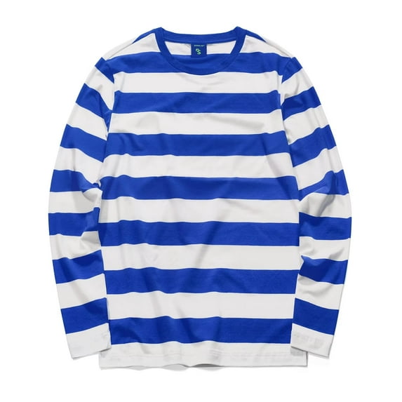 Mens Striped T Shirts Long Sleeve