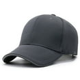 thumbnail image 1 of Mens Structured Baseball Cap Adjustable Washed Cotton Golf Dad Hat Plain Classic Hats for Men,Color:Grey, 1 of 2