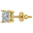 thumbnail image 1 of Mens Stud Earrings Princess Cut Diamond Earrings for Women-Teens Replacement Single (not a pair) 0.33 CTW 14K Gold, 1 of 4
