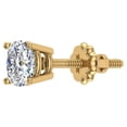 thumbnail image 1 of Mens Stud Earrings Round Cut Diamond Earrings for Women-Teens Single 14K Gold 0.75 CT TW (G,I1), 1 of 3
