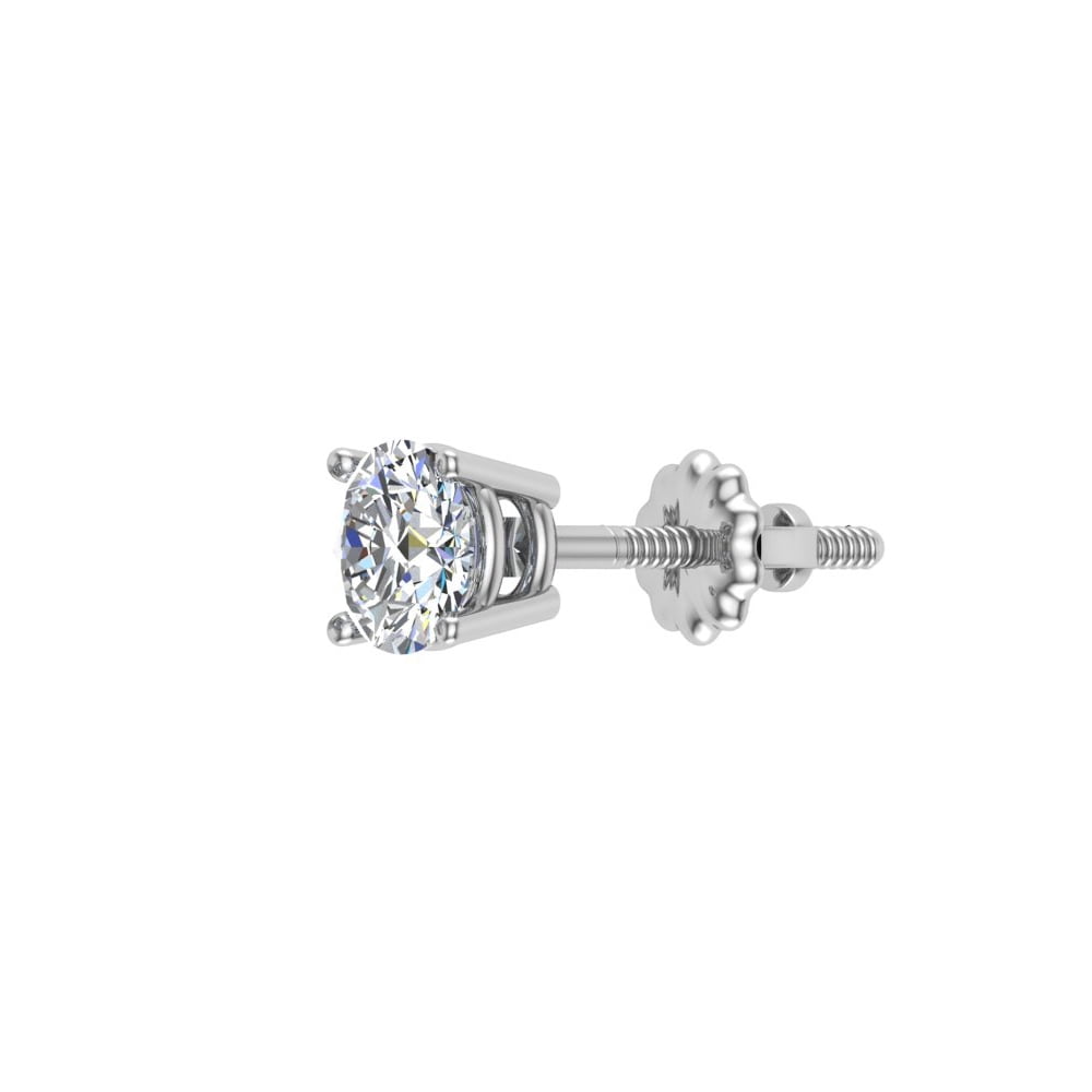 Mens Stud Earrings Round Cut Diamond Earrings for Women Teens