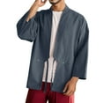 thumbnail image 1 of Mens Style National Style Retro Hanfu Japanese Loose Cardigan Coat, 1 of 8