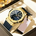 thumbnail image 1 of Mens Stylish Night Glow Quartz Watch - Water Resistant, Accurate Timekeeping, Luminous Dial, Perfect Accessory for Formal Occasions, 1 of 7