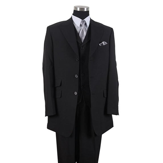Mens Suit 3 Piece Set Solid Regular Fit