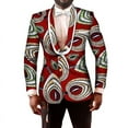 thumbnail image 1 of Mens Suit Jacket Floral Printed Two Button Casual Blazer Coat, 1 of 5