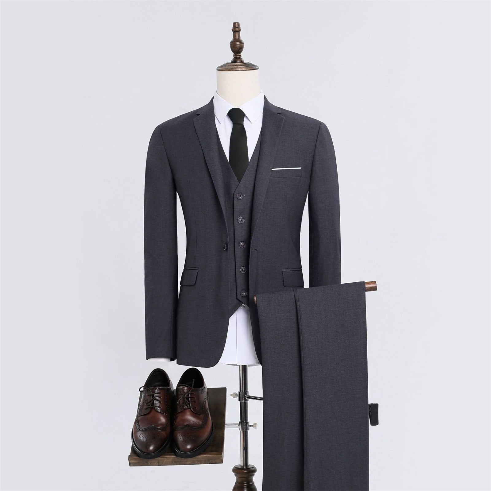 Mens Suit Jacket Grey Wedding Cultivate Oneself Mens Suits the Wedding