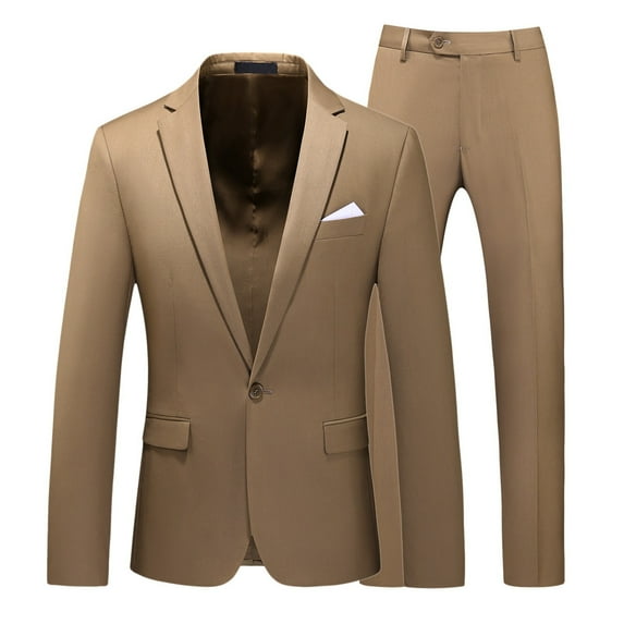 Mens Suit,Slim Fit Suit 2 Piece Set Business Blazer and Pants Wedding Party Formal Office Wear Attire,Suits for Men,4XL