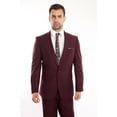 thumbnail image 1 of Mens Suit Two Piece One Button Peak Lapel Solid Suits, 1 of 6