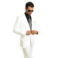 thumbnail image 1 of Mens Suit Two Piece One Button Peak Lapel Solid Suits, 1 of 6
