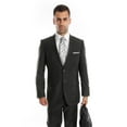 thumbnail image 1 of Mens Suit Two Piece Slim Fit Solid Notch Lapel Tuxedo Set, 1 of 2