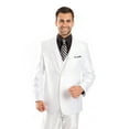 thumbnail image 1 of Mens Suit Two Piece Solid Notch Lapel Set With Free Matching Vest, 1 of 4