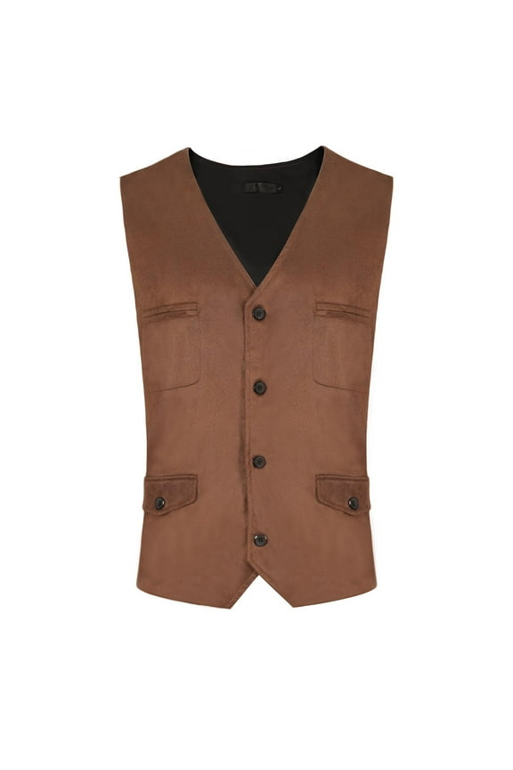 Mens Suit Vest Paisley Floral Victorian Vests Gothic Steampunk Formal Waistcoat Middle Jacquard Vest