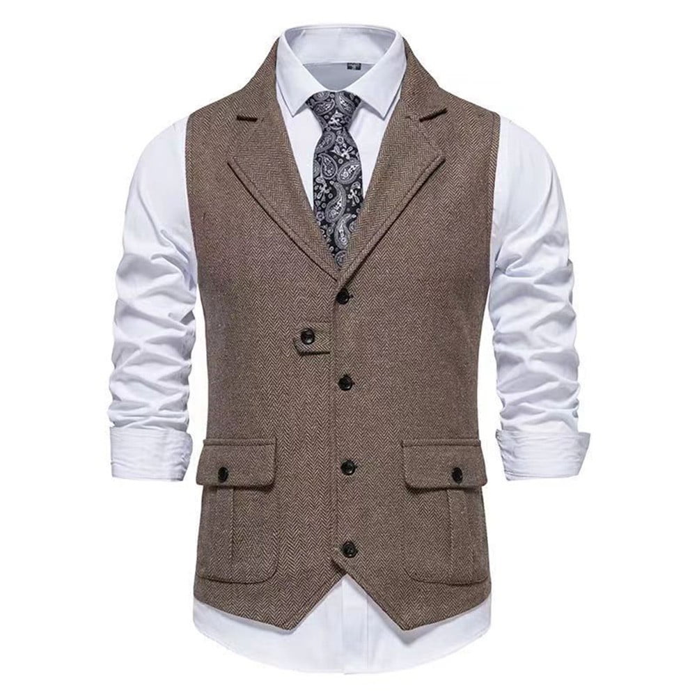 Mens Suit Vest Single breasted Designer Sleeveless Formal Coat Top Dress Tuxedo