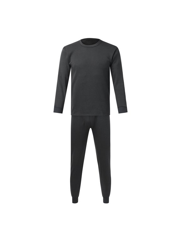 Mens Suits,Mens 100% Merino Wool Base Layer Sets for Ski Lightweight Thermal Underwear Fall Outfits(Color:Black,Size:M)
