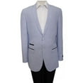 thumbnail image 1 of Mens Suits  One welt chest pocket 2 Button Front Closure Notch Lapel Mens Jacket  Blue - Small 40, 1 of 1