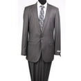 thumbnail image 1 of Mens Suits  Single Breasted Pick Stitch Peak Lapel Mens Slim Suit  Grey - Large 40, 1 of 1