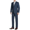 thumbnail image 1 of Mens Suits Solid Two Piece Classic Fit 2 Button Notch Lapel Business Dress Suit for Men, 1 of 8