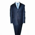 thumbnail image 1 of Mens Suits  Solid with SatinTrim 2 Button Vested Notch Lapel Boys Suits  Blue - 2, 1 of 1