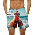 thumbnail image 1 of Mens Summer Beach Shorts Novelty Print Casual Loose Shorts on Clearance Multicolor,L, 1 of 6