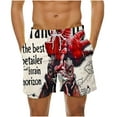 thumbnail image 1 of Mens Summer Beach Shorts Novelty Print Casual Loose Shorts on Clearance Multicolor,XL, 1 of 6