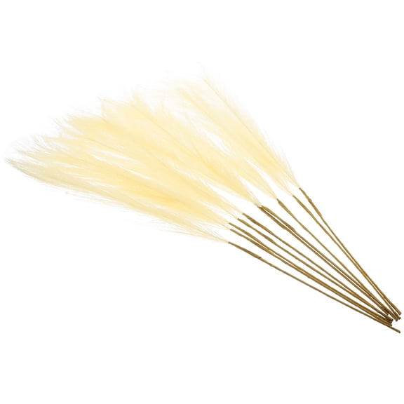 CTIRCHIU Artificial Light Yellow Multi-Color Fake Grass for Wedding Home Decoration Crafts