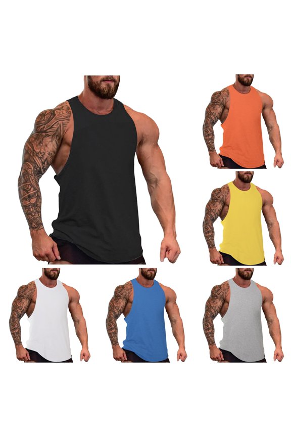 Mens Summer Fitness Broad Shoulder Casual Loose Running Sleeveless Vest Mesh Top Men
