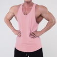 thumbnail image 1 of Mens Summer Gym Running Solid Color Sports Tank Tops Fitness Bodybuilding Vest, 1 of 9
