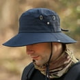 thumbnail image 1 of Mens Summer Outdoor Breathable Fisherman Cap Foldable Sun Bucket Hat, 1 of 6