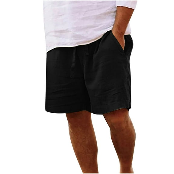 Mens Summer Shorts Elastic Waist Drawstring Shorts Casual Loose Sport Gym Trendy Shorts with Pockets