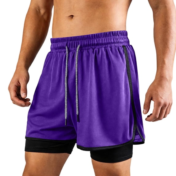 Mens Summer Shorts Solid Summer Casual Sports Quick Dry Board Shorts Beach Mesh Pants