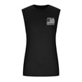 thumbnail image 1 of Mens Summer Surf Beach Tank Top - Casual Breathable Sleeveless Shirt - Loose Fit, Patriotic Prints Perfect for Beach Sports, Lounging, or Summer Gatherings,Black M, 1 of 4