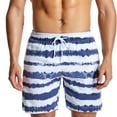 thumbnail image 1 of Mens Summer Swim Trunks Fashion Graphic Shorts Casual Lightweight Quick Dry Relaxed Fit Bathing Suits Breathable Drawstring Short Pants, 1 of 6