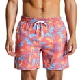 thumbnail image 1 of Mens Summer Swim Trunks Fashion Graphic Shorts Casual Lightweight Quick Dry Relaxed Fit Bathing Suits Breathable Drawstring Short Pants, 1 of 7