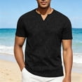 thumbnail image 1 of Mens Summer T-Shirts Short Sleeve V Neck Tshirts Shirts for Men Pullover Dressy Casual Going-Out Tees Tops Fathers Day Gifts, 1 of 7
