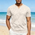 thumbnail image 1 of Mens Summer T-Shirts Short Sleeve V Neck Tshirts Shirts for Men Pullover Dressy Casual Going-Out Tees Tops Fathers Day Gifts, 1 of 7