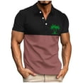 thumbnail image 1 of Mens Summer Tops Dressy Casual Vintage T Shirts Lace Blouses for Men Dressy Elegant Red Shirts for Men Plus Men Workout Tops Fitted Short Sleeve Button Up Shirts for Men Pattern, 1 of 4