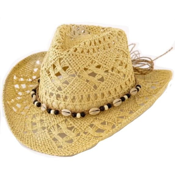 Mens Summer Western Cowboy Hat Shapeable Hollowed Out Sun Hat Breathable Outdoor Travel Beach Fishing Cap